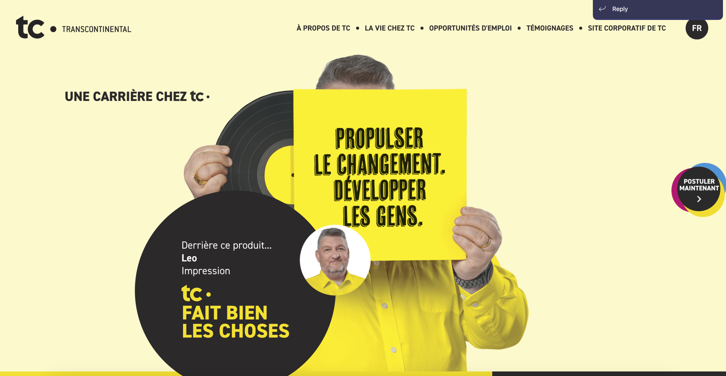 Site carrière de tc • transcontinental